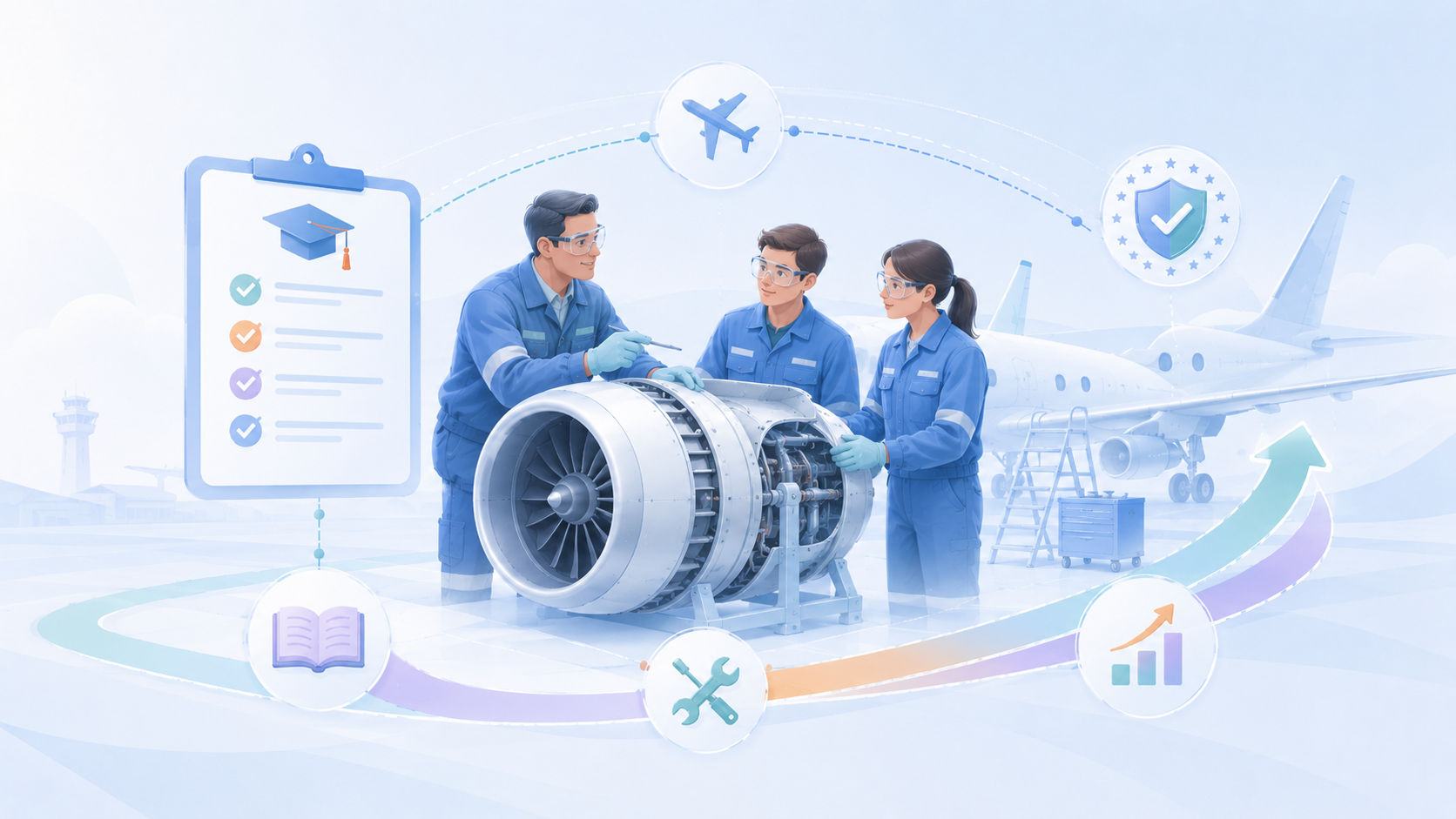 Возможность OJT и практическое авиационное обучение с ориентацией на EASA
